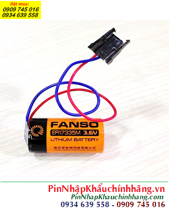 Fanso ER17335M (Zắc Mitsu); Pin Nuôi nguồn Fanso ER17335M lithium 3.6v 2/3A 1700mAh chính hãng
